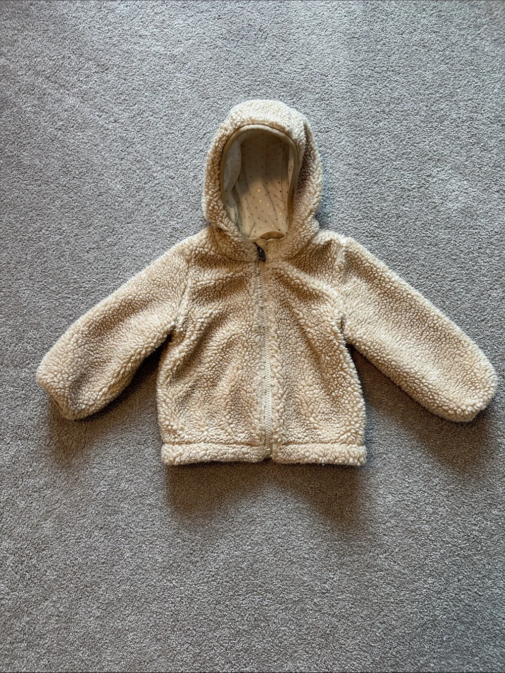 GAP Cream Sherpa Hooded Jacket
